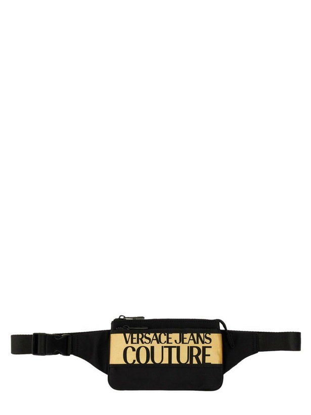 Photo: Versace Jeans Couture Logo Printed Zipped Belt Bag