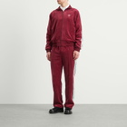 Drôle de Monsieur Men's Drole De Monsieur Velvet Zip Jacket in Wine