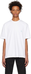 Solid Homme White Bonded T-Shirt