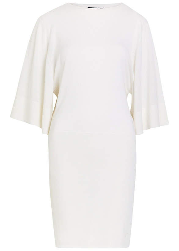 Photo: Jacquemus La Robe Maille Mananco Merino and Silk-blend Mini Dress Off White