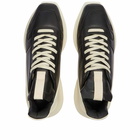 Rick Owens Men's Geth Runner Sneakers in Black/White