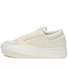 Y-3 Men's Lux Bball Low Sneakers in Cream White/Off White/Wonder White