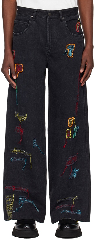 Photo: Glass Cypress Black Reconstructed Jeans