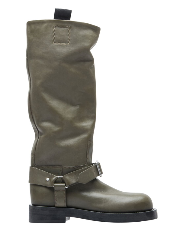 Photo: Burberry Leather Saddle High Boots