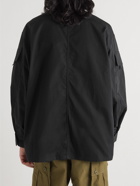 WTAPS - Conceal Logo-Appliquéd Cotton-Blend Shell Jacket - Black