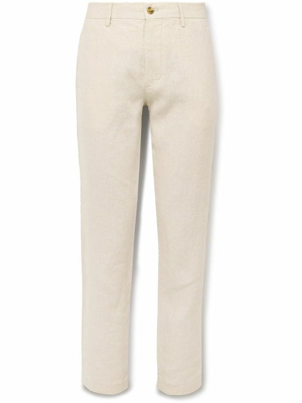 Photo: NN07 - Theo 1454 Tapered Linen Trousers - Neutrals