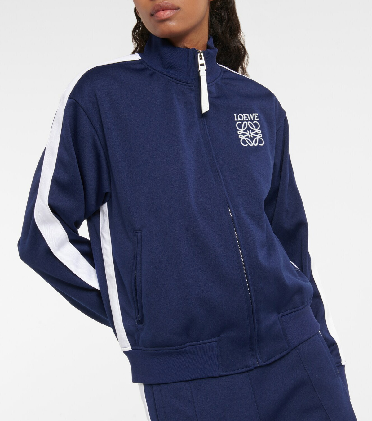 【関税&送料込】Loewe Jackets Blue Jacket in cotton and cashmere Blue - LOEWE