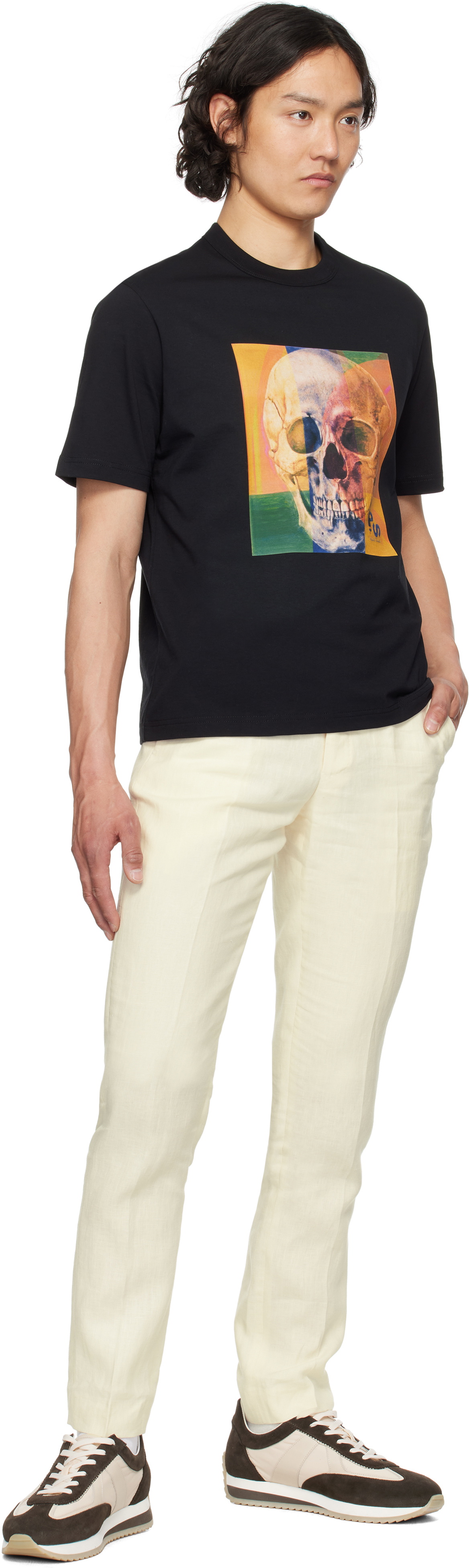 PS by Paul Smith Black Skull Square T-shirt