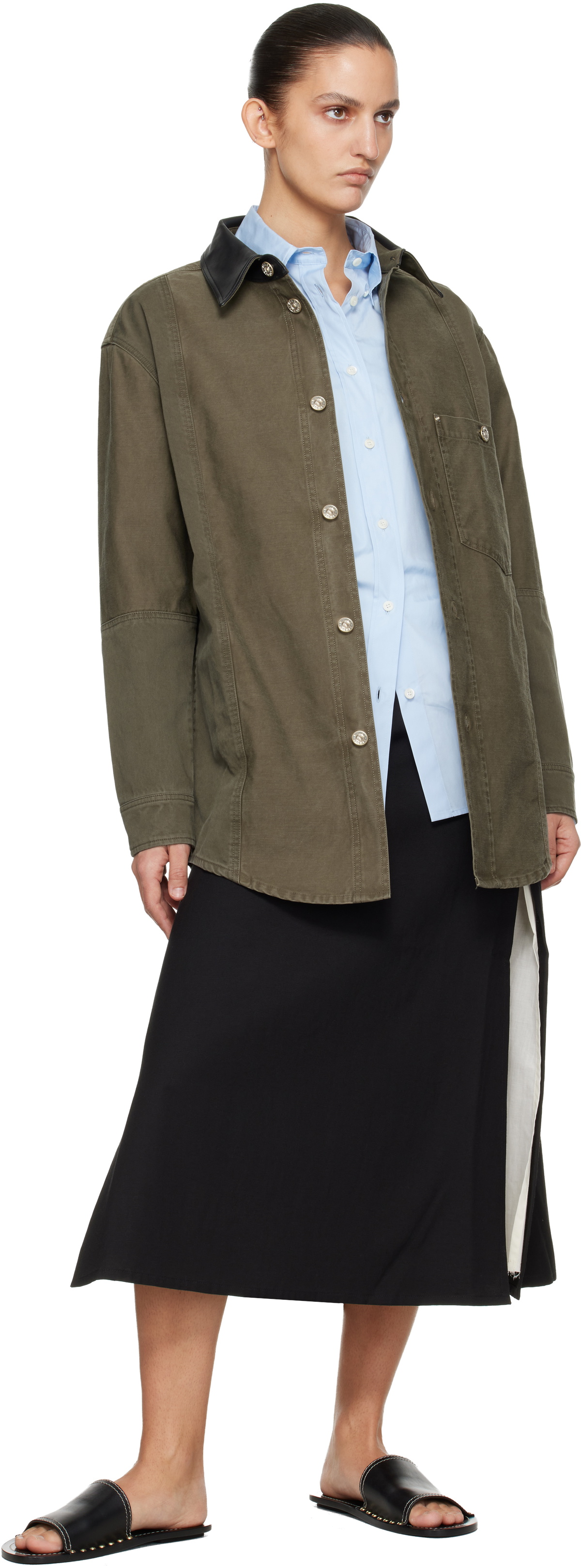 Wales Bonner Khaki Brixton Shirt Jacket