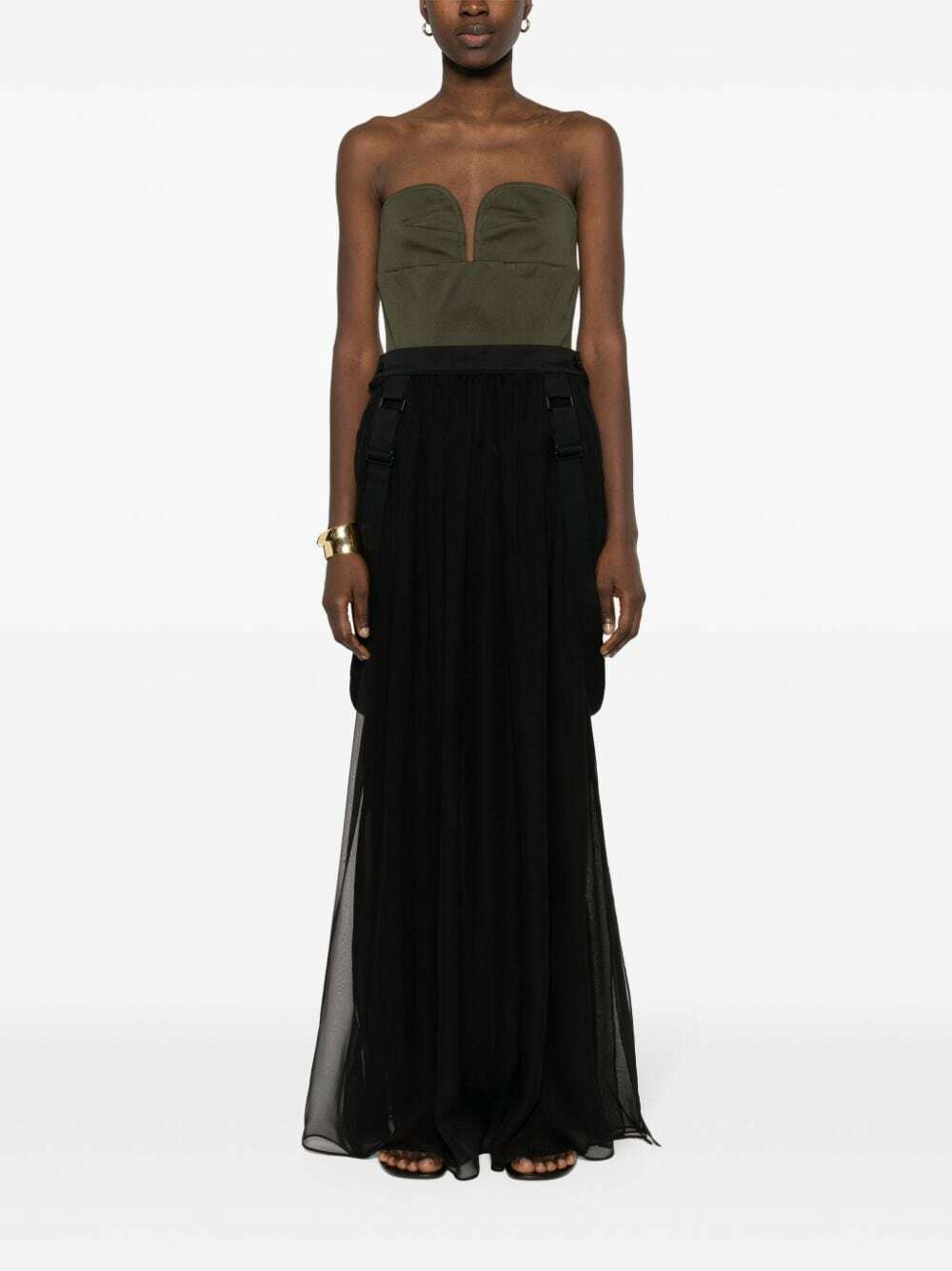 MAX MARA - Silk Chiffon Long Skirt Max Mara
