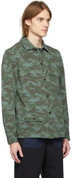 PS by Paul Smith Green Camo Overshirt Jacket