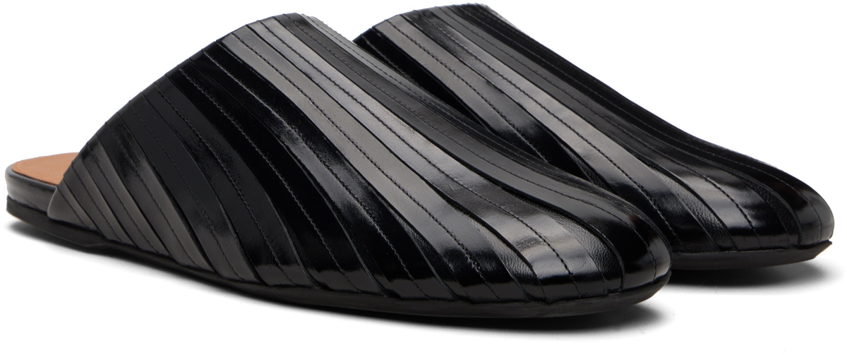 Marni Black Sabot Slip-on Loafers