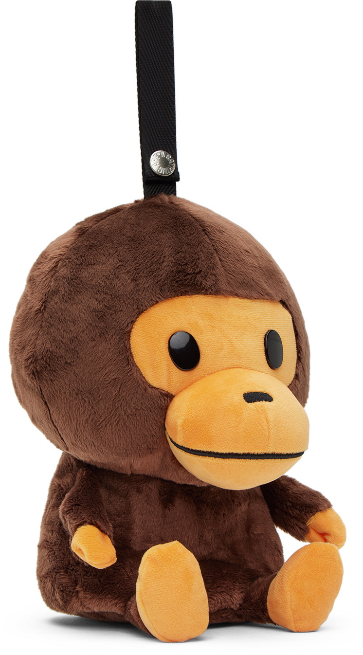 BAPE Kids Brown & Green Milo Plush Toy & Tote A Bathing Ape