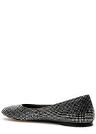 Loewe Toy Crystal-embellished Suede Ballet Flats Black