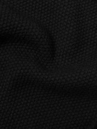 Ralph Lauren Purple label - Double-Breasted Honeycomb-Knit Cardigan - Black