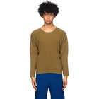 Homme Plisse Issey Miyake Brown Pleated Long Sleeve Shirt