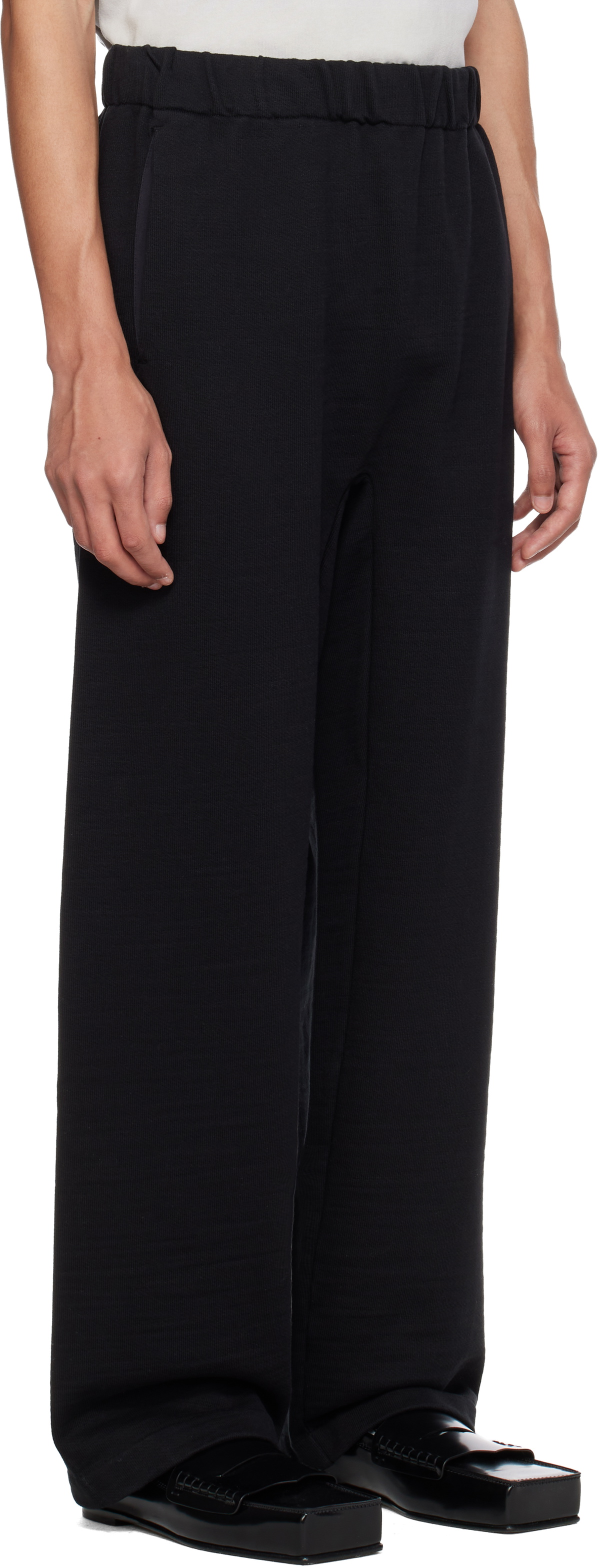 JACQUEMUS Black 'The Rond Carré' Sweatpants