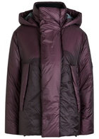 Rains Torna Hooded Padded Nylon Jacket Burgundy