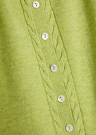 Damson Madder Voula Wool and Cashmere-blend Cardigan Green