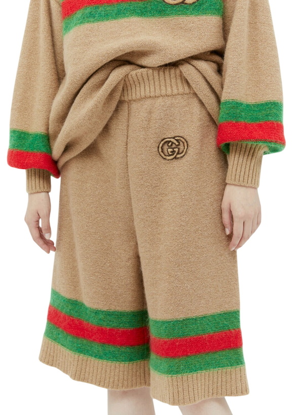 Photo: Gucci Interlocking GG Wool Mohair Bermuda Shorts