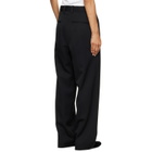 ssstein Black Straight Trousers