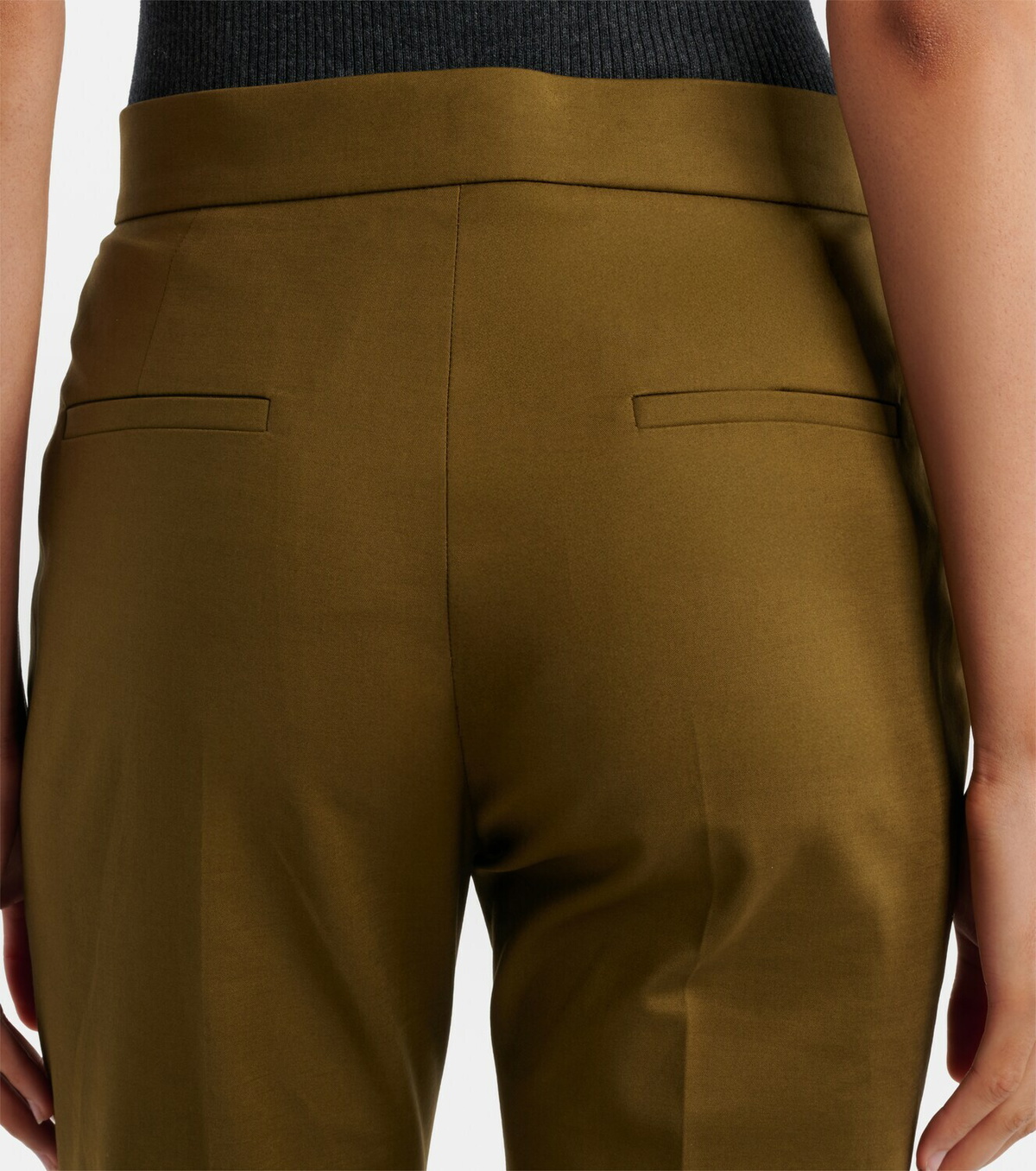 Max Mara Cotton-blend slim pants
