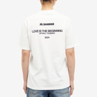 Jil Sander Women's T-Shirt in Coconut