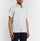 Theory - Irving Slim-Fit Printed Stretch-Cotton Poplin Shirt - White