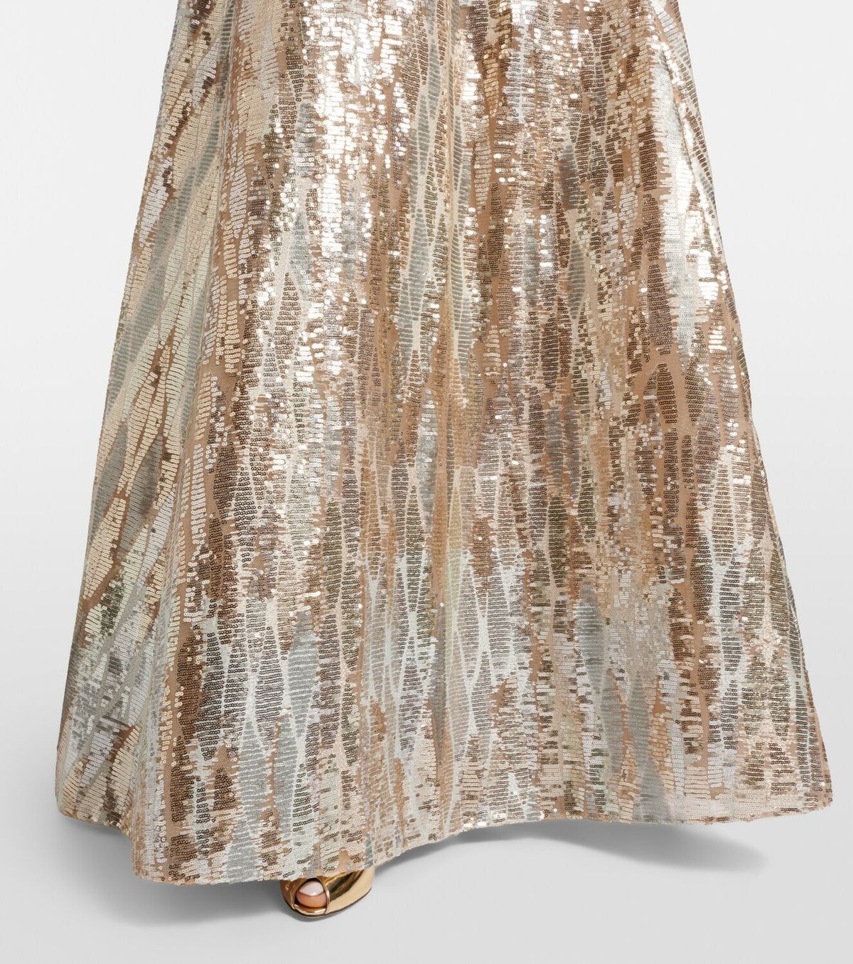 Elie Saab Sequined bustier gown
