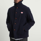 Danton Men's Round Collar Jacket in Navy