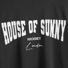 House Of Sunny Women's Hackney Logo T-Shirt in Jet Black
