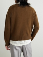 SECOND / LAYER - Distressed Cashmere Sweater - Brown