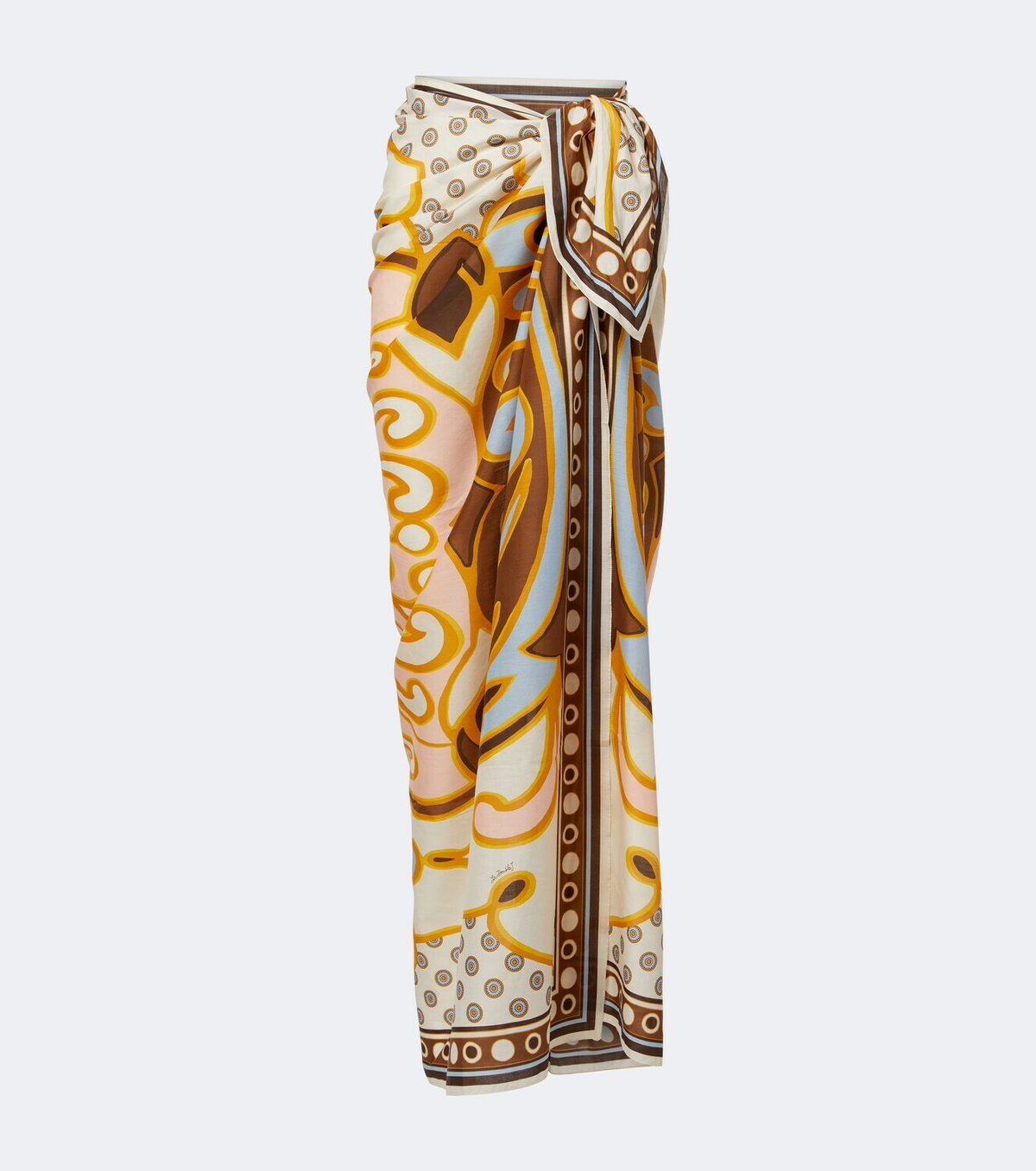 La DoubleJ Printed cotton beach cover-up