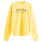 Sporty & Rich Men's NY 94 Sweatshirt in Faded Gold/Navy