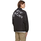 Givenchy Black Refracted Logo Coach Jacket