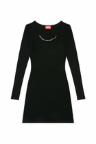 Diesel Short dress with chain necklace - Dresses Womens in Black