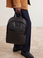 Zegna - Leather Backpack - Brown