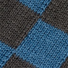 RoToTo Checkerboard Crew Sock in Blue/Grey