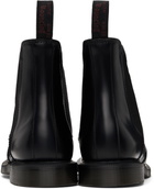 Dr. Martens Black Flora Smooth Chelsea Boots