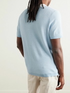 Onia - Johnny Two-Tone Cotton Polo Shirt - Blue