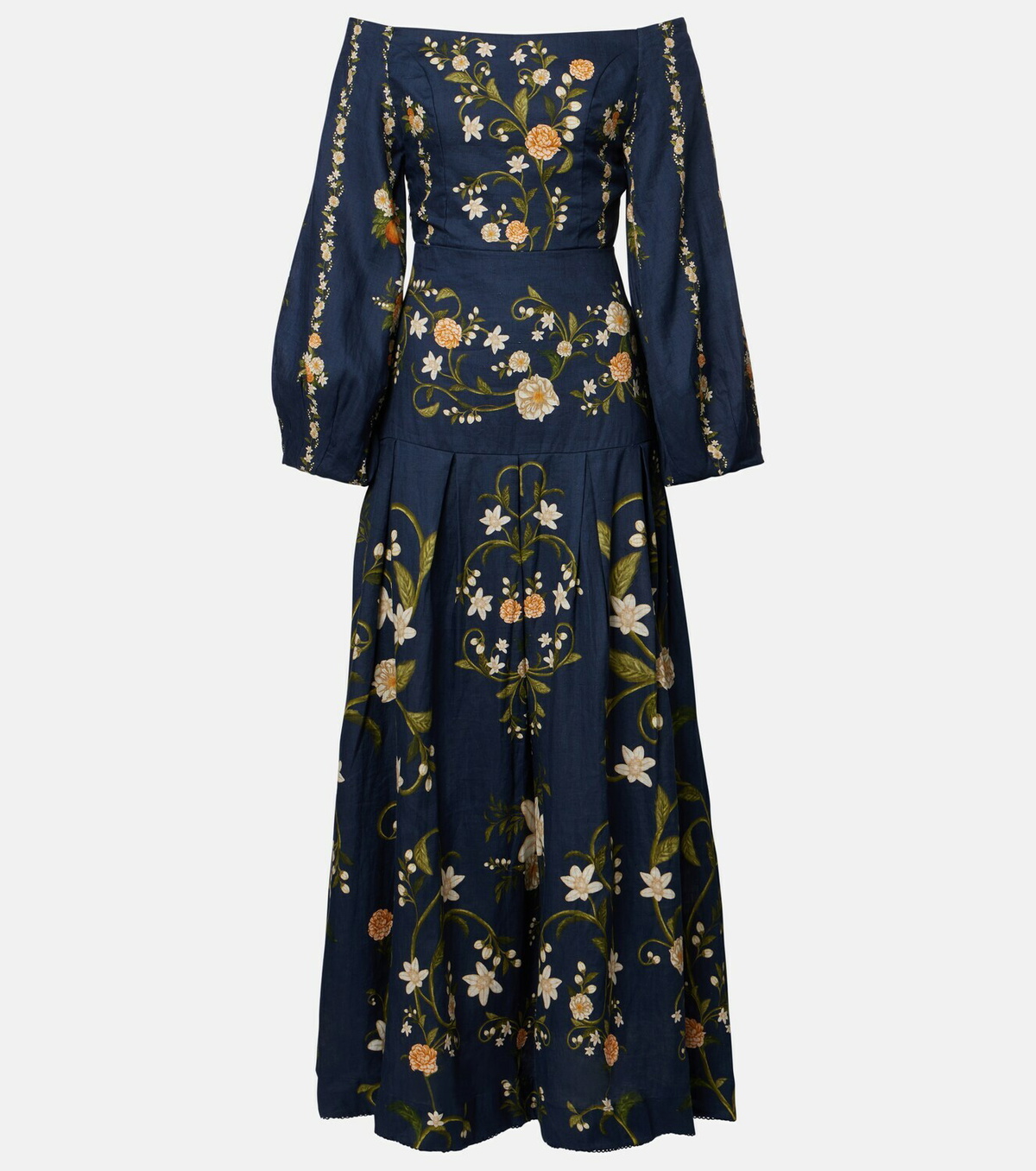 Agua by Agua Bendita Senlis off-shoulder cotton maxi dress