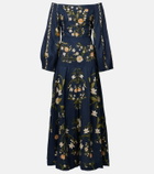 Agua by Agua Bendita Senlis off-shoulder cotton maxi dress