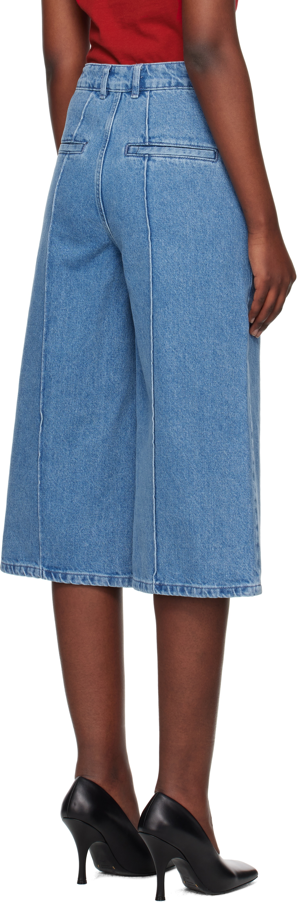 REMAIN Birger Christensen Blue Culotte Jeans