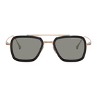 Dita Black and Gold Flight.006 Aviator Sunglasses