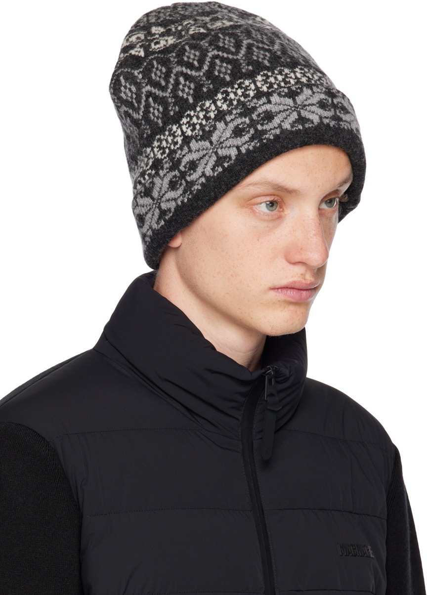 White Mountaineering®︎ Gray Fair Isle Watch Beanie