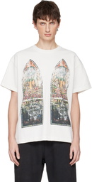 Who Decides War White Faded Jersey T-shirt