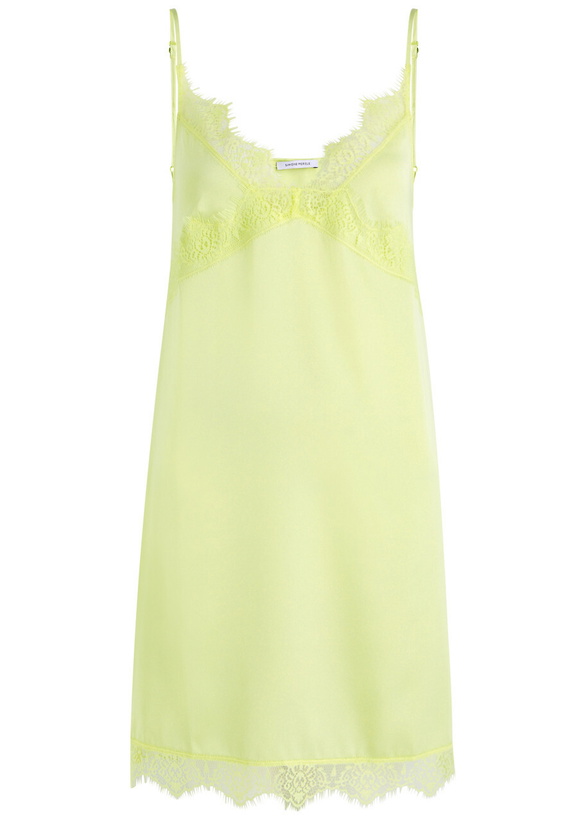 Photo: Simone PÉRÈLE Satin Secrets Lace-trim Satin Night Dress Yellow