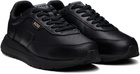 BOSS Black Brushed Leather Sneakers