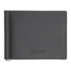 Giorgio Armani Grey Tumbled Leather Wallet