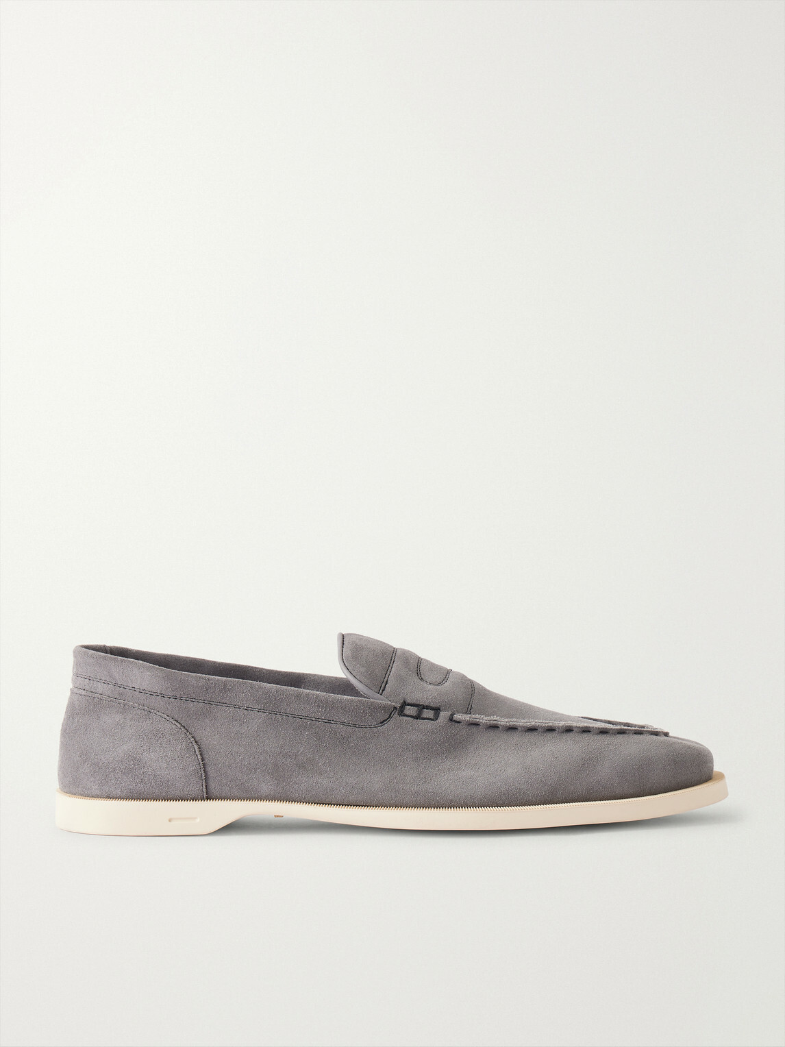 John Lobb - Pace Suede Loafers - Gray